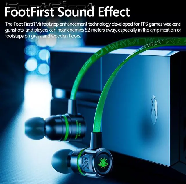 Alt view image 3 of 7 - Gaming Earbuds Wired, USB C & 3.5mm Dual Plug in Ear Headphones with Mic and Volume Control for Small Ears, Stereo Bass Noise Isolating Earphones for PC/PS4/PS5/Xbox Series/Switch/Sleep/Sport/Workout