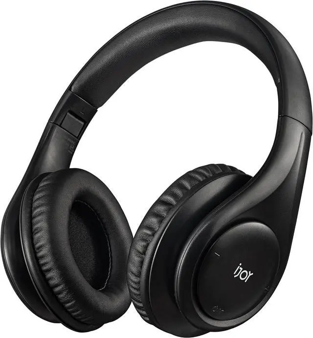 Main image of iJoy ISO Bluetooth 5.0 Wireless Over Ear Foldable Stereo Headphones with 30 Hours Battery and Built-in Microphone, (Matte Black)