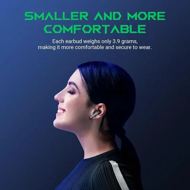 Alt view image 4 of 7 - Black Shark True Wireless Gaming Earbuds, Bluetooth 5.3 with Music Mode, 30 Hours Playback Time, Clear Stereo Calls in-Ear Headphones for Android/Phone/Computer - Lucifer T15