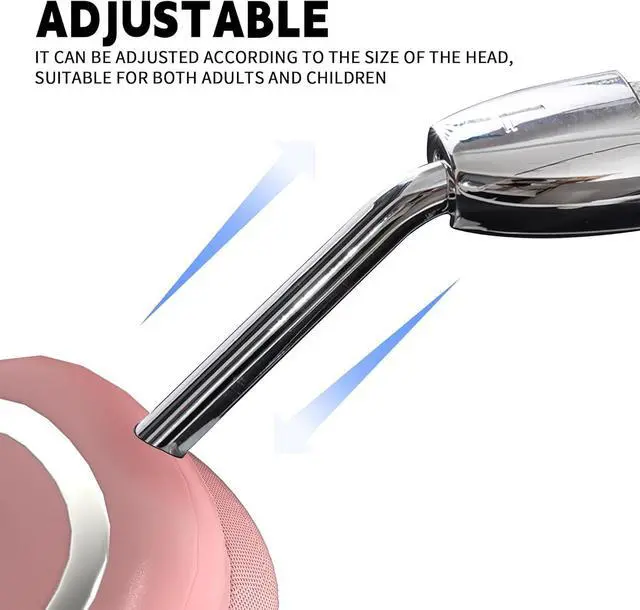 Alt view image 3 of 7 - Bluetooth Headphones Over-Ear, Foldable Wireless Headphones,Support Wired,Stereo Headset with Mic for Cell Phone,PC,Soft Earmuffs Light Weight for Long Wearing(Pink)