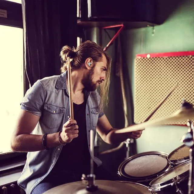 Alt view image 7 of 7 - BASN Bmaster Triple Driver in-Ear Monitors Headphones with Powerful Deep Bass, HiFi Stereo IEM Earphones with Upgraded Detachable 2-Pin Cables for Musicians (White/Black, 2-Pin)