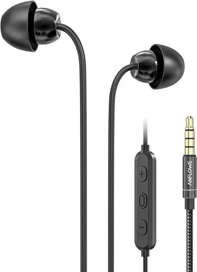 Main image of Wired Sleep Earbuds for Side Sleeper, in-Ear Small Headphones with Microphone, Noise Isolating Earphones with Pure Sound for Side Sleeping, Bedtime, Relaxation