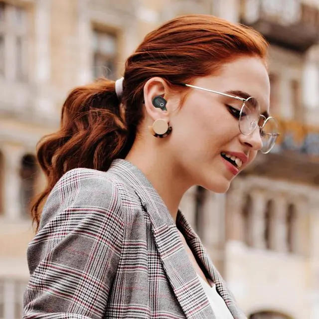 Alt view image 4 of 7 - Wireless Earbuds for Small Ear Canals Mini Size, Cute Bluetooth Ear Buds for Women Girls with 2 Noise Reduction Mic for Clear Calls, Small Wireless Earphones with Immersive Premium Sound