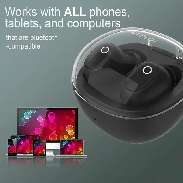 Alt view image 6 of 7 - Wireless Earbuds for Small Ear Canals Mini Size, Cute Bluetooth Ear Buds for Women Girls with 2 Noise Reduction Mic for Clear Calls, Small Wireless Earphones with Immersive Premium Sound