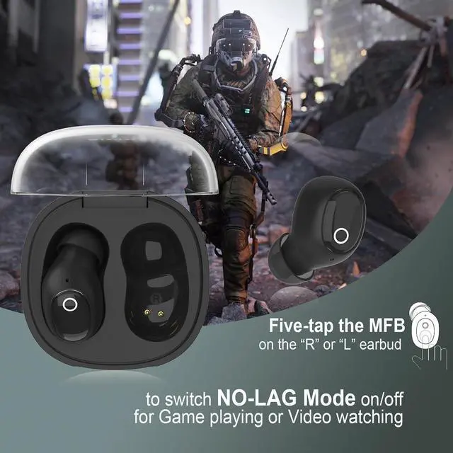 Alt view image 7 of 7 - Wireless Earbuds for Small Ear Canals Mini Size, Cute Bluetooth Ear Buds for Women Girls with 2 Noise Reduction Mic for Clear Calls, Small Wireless Earphones with Immersive Premium Sound