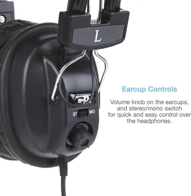 Alt view image 2 of 5 - Cyber Acoustics ACM-500R Multi User Stereo Headphones