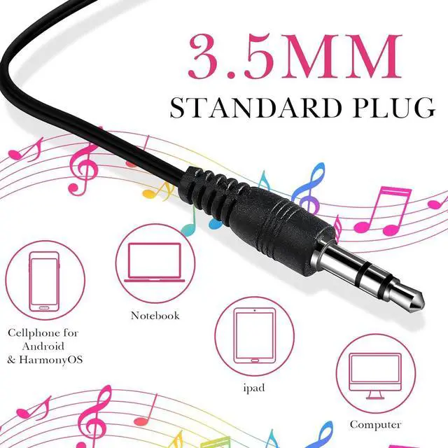 Alt view image 4 of 7 - Kanayu 100 Pack Wired Earbuds Bulk for Classroom Ear Headphones Wired Basic Student Earbuds No Microphone with 3.5MM Jack for Kids Class Laptop School Library, Individually Bagged(Pink)