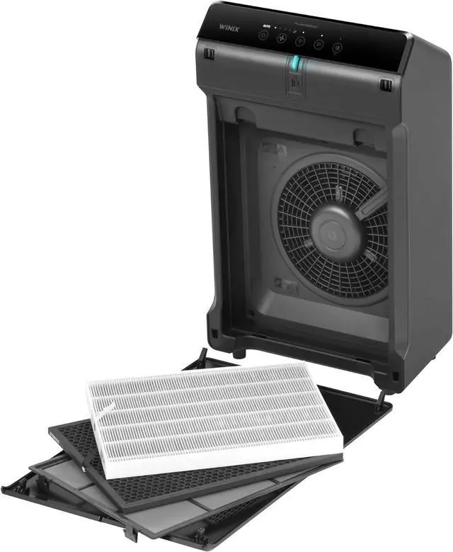 Alt view image 5 of 7 - WINIX 5520 Air Purifier for Home Large Room Up to 1882 Ft² in 1 Hr With Air Quality Monitor, True HEPA, High Deodorization Carbon Filter and Auto Mode, Captures Pet Allergies, Smoke, Dust.