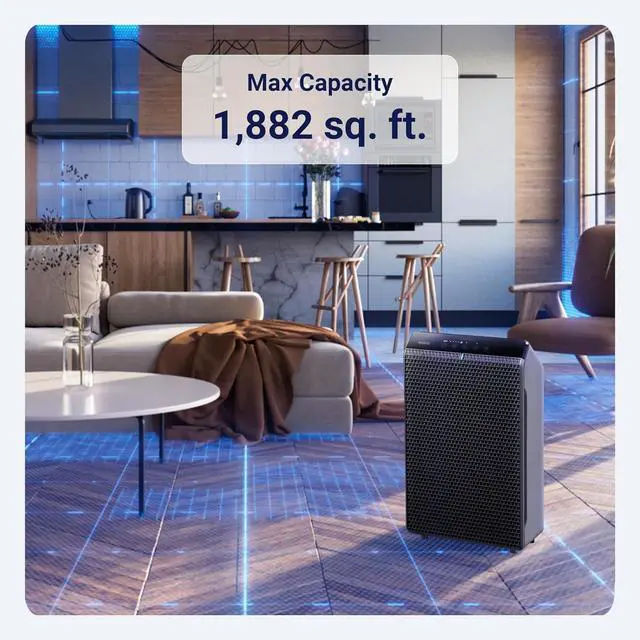 Alt view image 7 of 7 - WINIX 5520 Air Purifier for Home Large Room Up to 1882 Ft² in 1 Hr With Air Quality Monitor, True HEPA, High Deodorization Carbon Filter and Auto Mode, Captures Pet Allergies, Smoke, Dust.