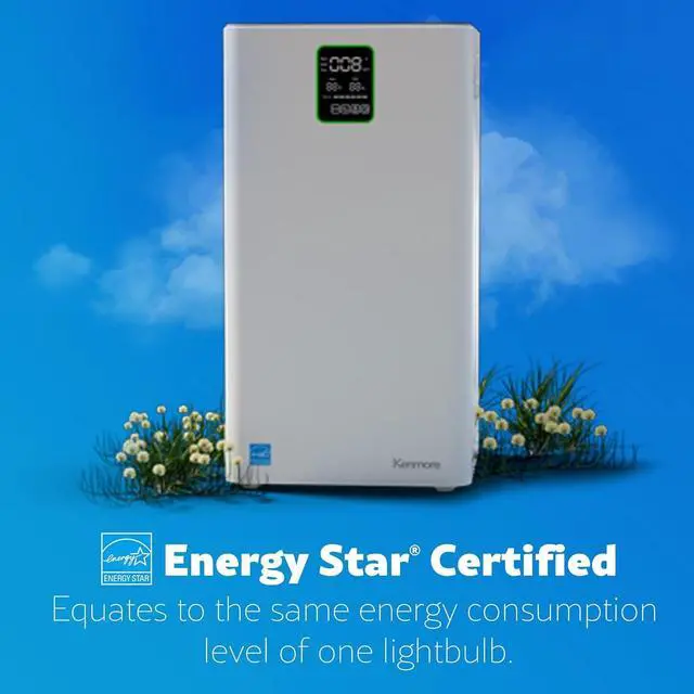 Alt view image 5 of 7 - Kenmore PM3020 Air Purifiers with H13 True HEPA Filter, Covers Up to 1500 Sq.Foot, 24db SilentClean 3-Stage HEPA Filtration System, 5 Speeds for Home Large Room, Kitchens & Bedroom