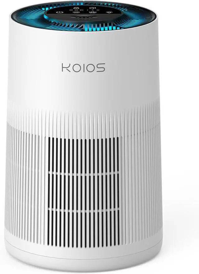 Main image of Air Purifiers for Home Large Room 1200ft², KOIOS H13 True HEPA Air Purifier for Bedroom with 7 Colorful Lights, Aromatherapy, Desktop Air Filter Cleaner for Smoke Dust Pollen Pets Dander Odor, AP2303