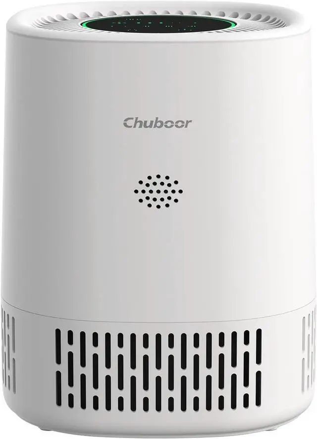 Main image of Chuboor Air Purifiers for Home Bedroom, H13 True HEPA Filter Air Cleaner for Pets Office desktop Living Dorm Room Smoke Kitchen, Auto Mode, Sleep Mode, PJ01A, White