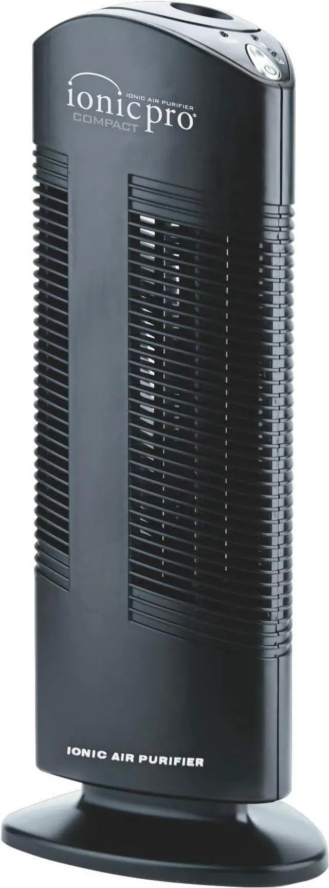 Main image of Ionic Pro Compact (CA200) Ionic Air Purifier Tower for Home, Quiet Ionic Filterless Design, Covers Up to 200 Sq. Ft., Removes Odors, Smoke, Dust, and Allergens  Black
