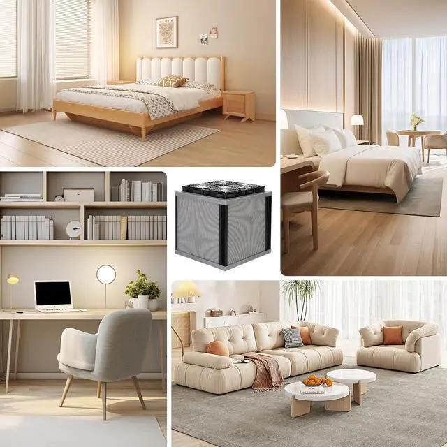 Alt view image 6 of 7 - 3Pro Air Purifier for Large Homes up to 3400ft² - CADR 440cfm, Detachable & Portable - Fits in 20" Suitcase