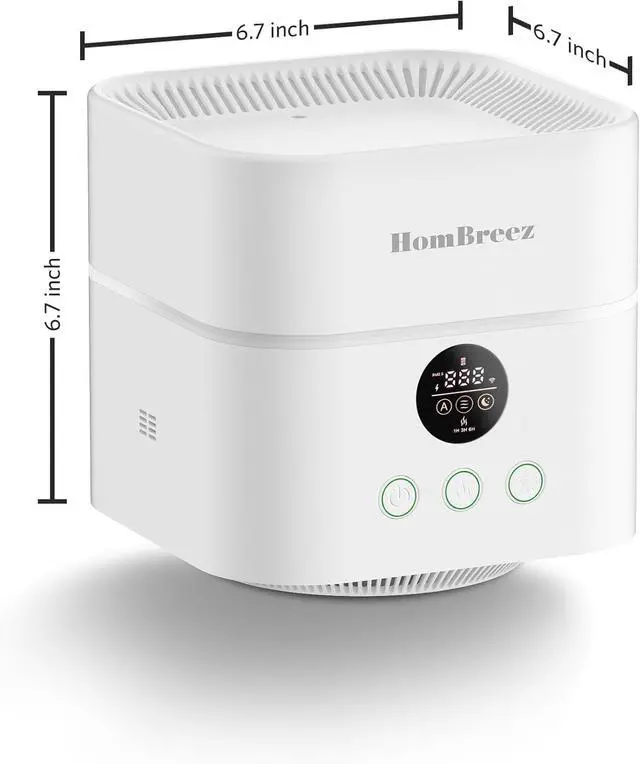 Alt view image 3 of 7 - Air Purifier and Humidifier Combo for Bedroom, Covers Up to 200ft², H13 True HEPA Filter, 500ML Water Tank, Quiet Cool Mist Top Fill Essential Oil Diffuser for Baby, Pet Room, White