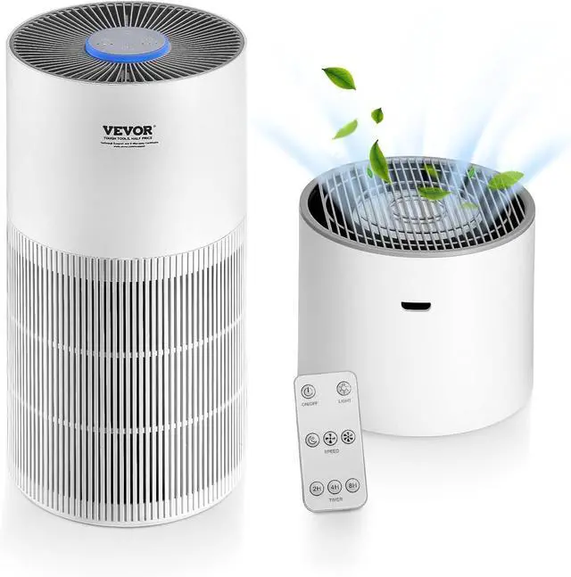 Main image of VEVOR 2 in 1 Air Purifier with Humidifier, Covers Up to 1090 ft² in One Hour, True HEPA 11 Filter, 22dB Quiet, Filters Up to 95% of Smoke, Dust, Pet Dander, Air Cleaner for Home, Large Room, Bedroom