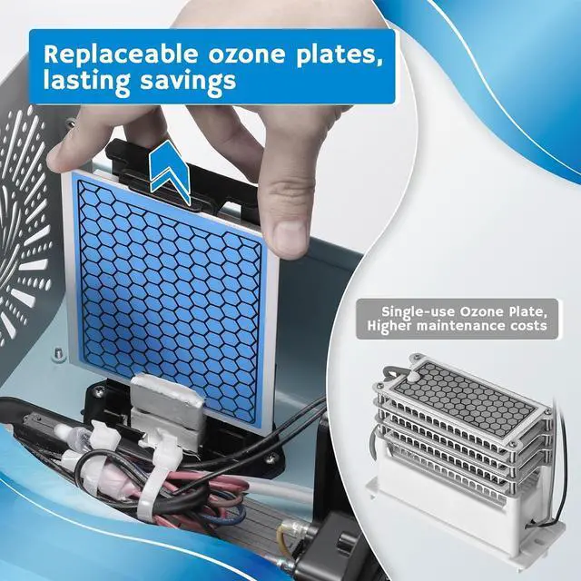 Alt view image 6 of 7 - Airthereal MA25L Water Ozone Generator - Dual-Mode Ozone Machine for Water and Air Purification, 40,000mg/h High Capacity Ozone Machine for Odor Removal - Covers up to 4000 sq. ft.