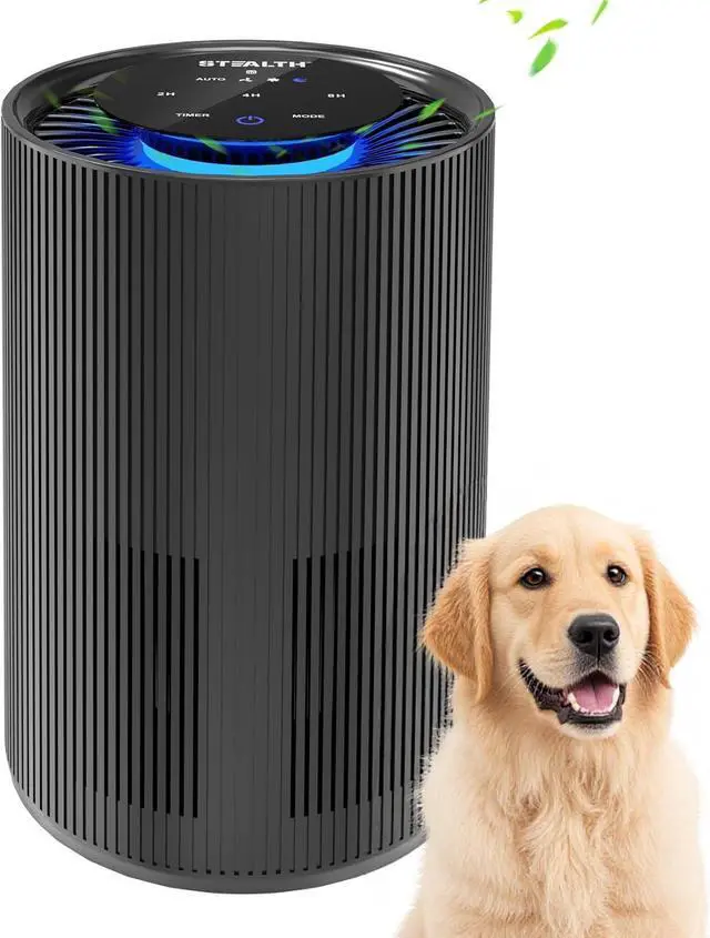 Main image of STEALTH Air Purifiers for Home Allergies Pets Hair Dander Pollen Up to 1345 Ft²/H, H13 True HEPA 3-in-1 Filter Air Cleaner, Ozone Free 24db Sleep Mode,3 Speeds Timer for Lage Room Dorm Bedroom