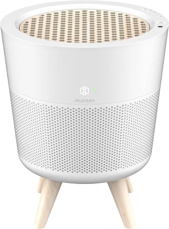 Main image of M-002W True HEPA 13 Filter Air Purifier for Home, Bedroom with Deodorization Filter, Quiet Auto Sleep Mode, 99.97% Pollen, Smoke, Office and Bedroom, Pets, Made in Korea - White