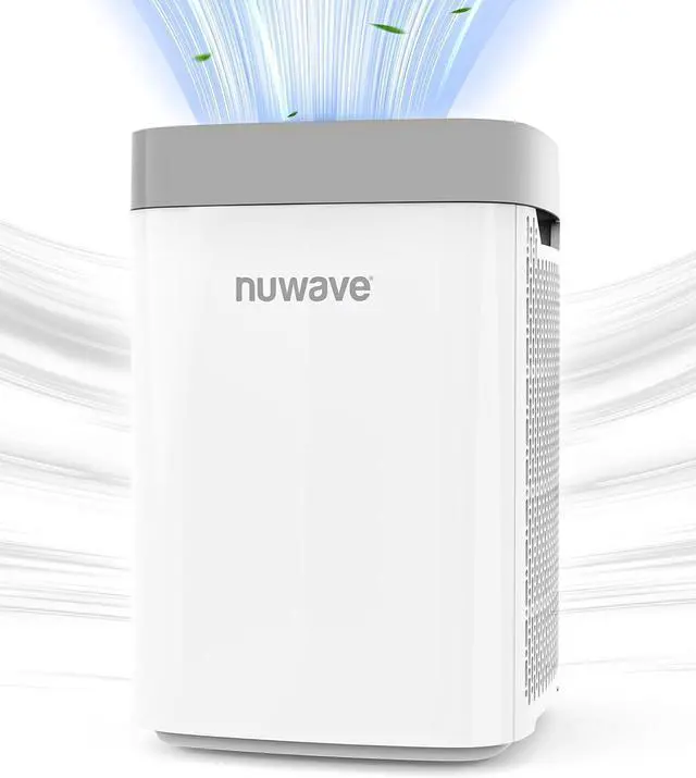 Main image of Nuwave Portable Air Purifier for Large Room up to 1361 Sq Ft with PM 2.5 Display Air Quality Sensor, H13 True HEPA Air Filter Remove 99.97% of Pets Hair Odor Dust Smoke with Double-sided Air Intake