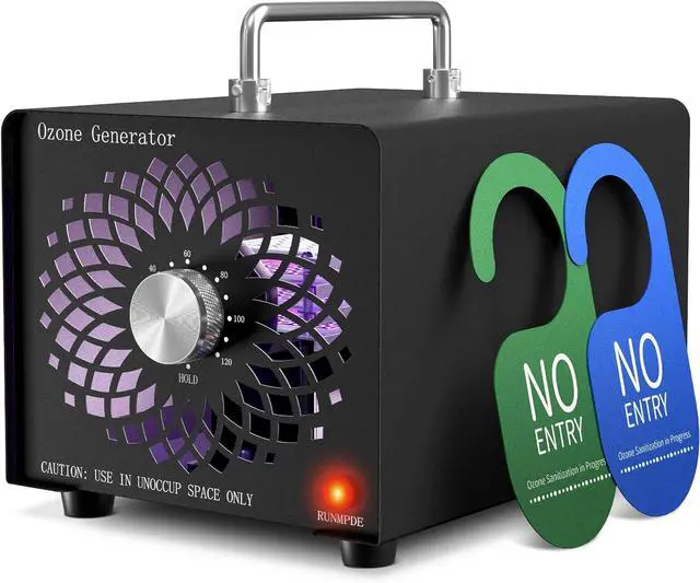 Main image of 2025 Latest Ozone Generator, High Capacity Ozone Machine Odor Removal Up to 6000 Sq.Ft, for Car/Home/Smoke/Pet Odor, Black