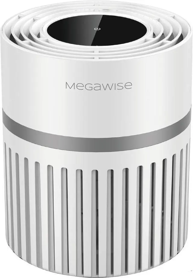 Main image of MEGAWISE EPI810 Air Purifier for Small Rooms | Captures Dust, Smoke, Pet Hair | Ideal for Home, Office, Bedroom (White)