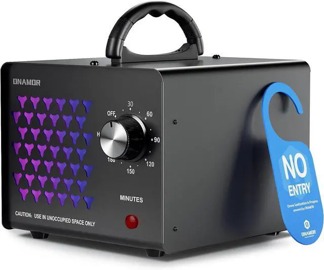 Main image of ONAMOR Ozone Generator Odor Eliminator 70000mg, High Capacity Ozone Machine Odor Removal Up to 6000 Sq.Ft, Ionizer Ozonator for Smoke, Car, Basement And Pet Room, Black