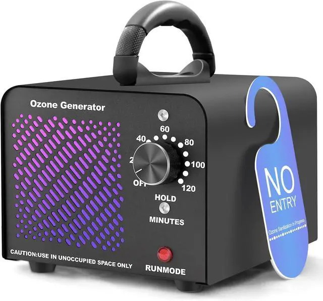 Main image of Ozone Generator 60,000mg/h, Air Purifier for Home, Pets, and Car, Covers Up to 2800 Sq Ft, Odor Eliminator with Overheat Protection