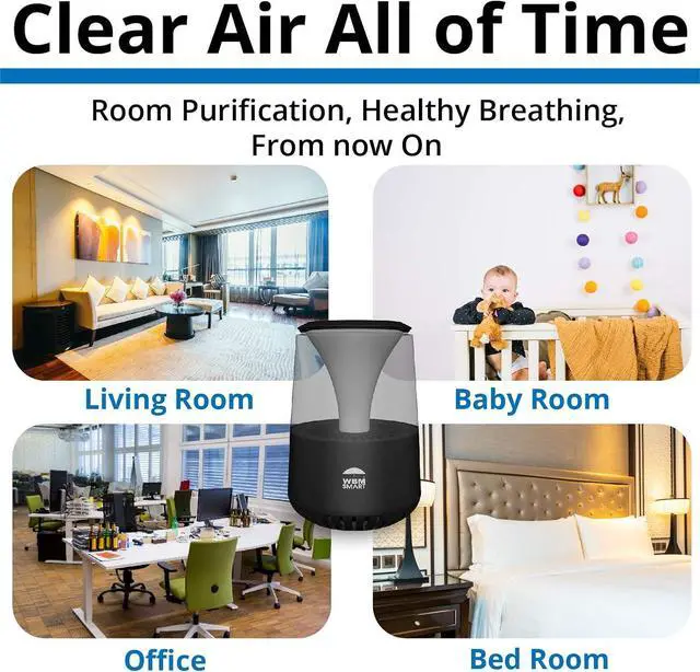 Alt view image 6 of 7 - Hepa Air Purifier, with Bluetooth Speaker, Black