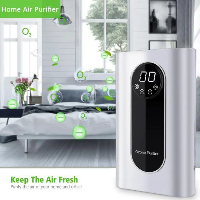 Alt view image 4 of 7 - Portable Ozone Machine Generator,1000mg/h Multipurpose Ozone Machine for Air,Water,Food,Home,Office,Hunting (Silver)