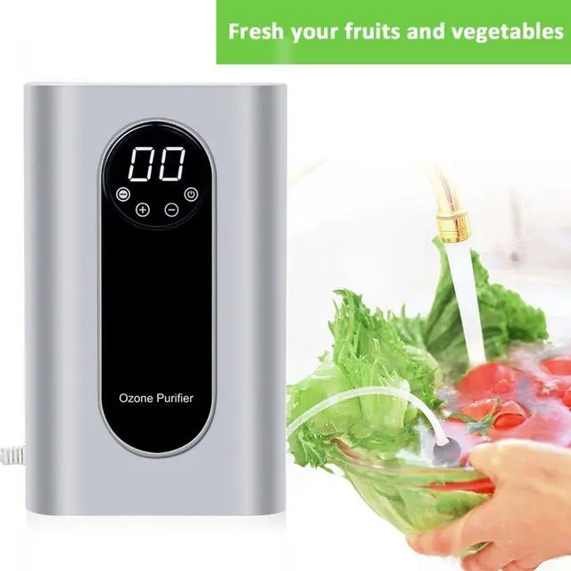 Alt view image 5 of 7 - Portable Ozone Machine Generator,1000mg/h Multipurpose Ozone Machine for Air,Water,Food,Home,Office,Hunting (Silver)