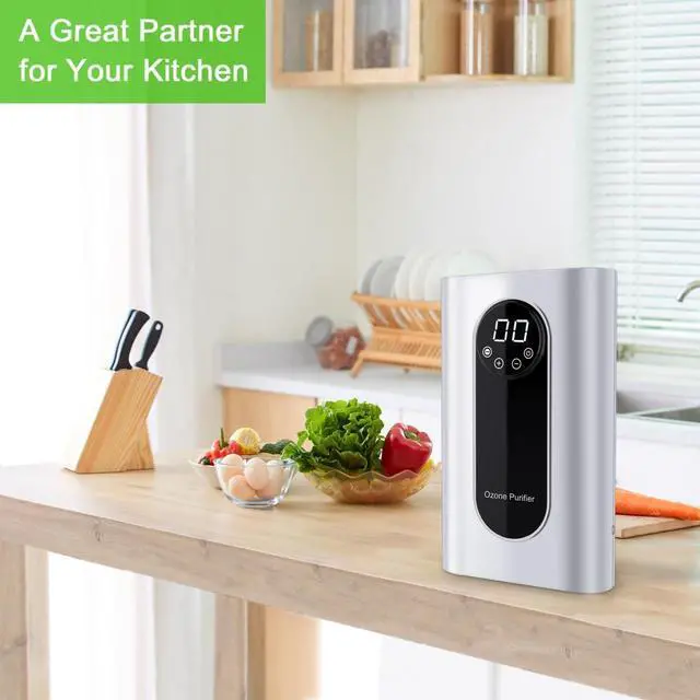 Alt view image 6 of 7 - Portable Ozone Machine Generator,1000mg/h Multipurpose Ozone Machine for Air,Water,Food,Home,Office,Hunting (Silver)