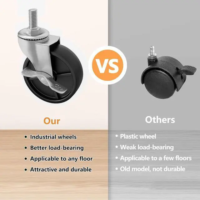 Alt view image 4 of 7 - Clothes Rack Double Hanging Clothes Rack Clothing Rack Garment Rack 130LBS Capacity 34.5" W X15.8 D X 79" H Rolling Clothes Racks with Bottom Shelf