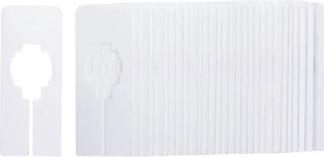 Alt view image 5 of 7 - Juvale Clothing Dividers - 5 x 2 in, White Plastic, 60 Pack - Blank Hanger Dividers & Rack Tags for Closet Organization