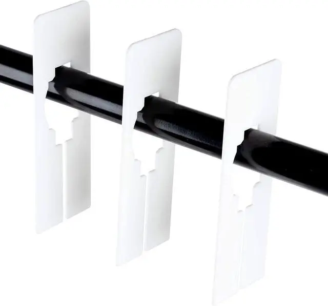 Alt view image 7 of 7 - Juvale Clothing Dividers - 5 x 2 in, White Plastic, 60 Pack - Blank Hanger Dividers & Rack Tags for Closet Organization