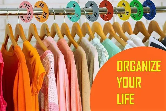 Alt view image 5 of 7 - Clothes Size Dividers | 40 Pieces 8 Colors XXS-XXXL | Ultimate Clothing Rack Dividers | Round Clothes Rack Clothes Hangers, Commercial Clothing Racks, Clothing Shops by GIDABRAND