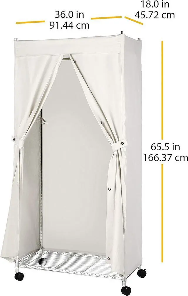 Alt view image 5 of 5 - Whitmor Canvas COVER ONLY for Garment Rack