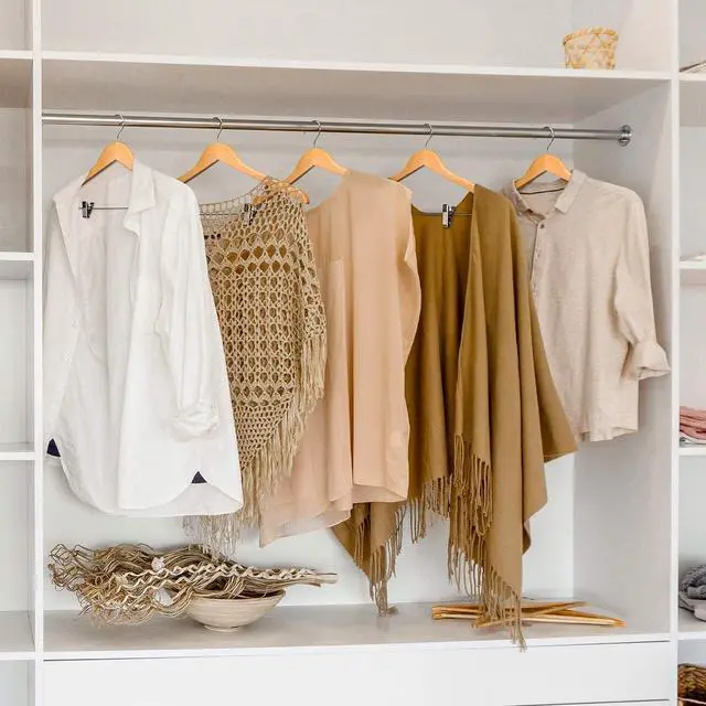 Alt view image 7 of 7 - HOUSE DAY 12 Pack High-Grade Wooden Suit Hangers Skirt Hangers with Clips Solid Wood Pants Hanger Natural Smooth Finish Premium Wood Hanger with Durable Metal Clips for Blouse, Dress, Coat, Jacket