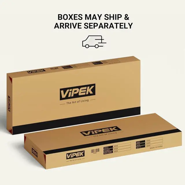 Alt view image 5 of 7 - VIPEK V22S Extra Large Clothes Rack, Heavy Duty Clothing Rack, Portable Wardrobe Closet, Freestanding Closet System with Adjustable 8 Shelves & 6 Hang Rods - Max Load 1600lbs, Black, (2 Packages)