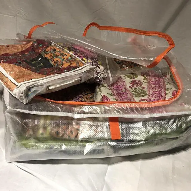 Alt view image 4 of 7 - IKEA 503.953.82 Pack of 3 Storage Bags Cases 55 x 49 x 19 Centimetres