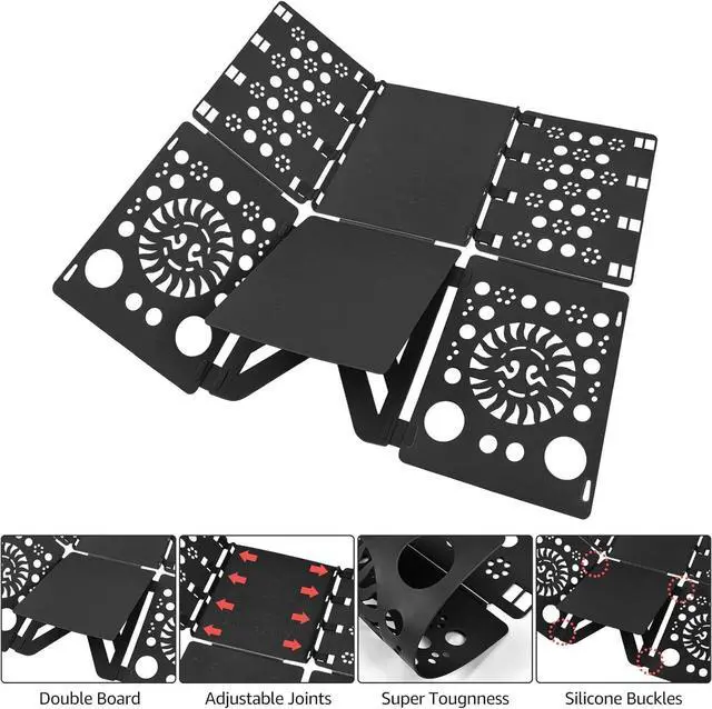Alt view image 5 of 7 - BoxLegend Shirt Folder V3 and Clothes Storage Bags 90L 3 Pack Shirt Folding Board Easy and Fast Folding Clothes Folding Board Durable Clothes Storage with Handles for Clothing