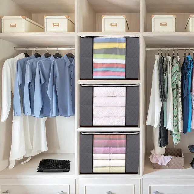 Alt view image 7 of 7 - BoxLegend Shirt Folder V3 and Clothes Storage Bags 90L 3 Pack Shirt Folding Board Easy and Fast Folding Clothes Folding Board Durable Clothes Storage with Handles for Clothing