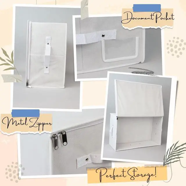 Alt view image 4 of 5 - Wedding Bridal Gown Dress Clothes Storage Travel Box Under Bed Storage Box with Acid Free Tissue Paper (White)