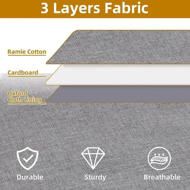Alt view image 7 of 7 - Underbed Storage Box, 23.6 x 11.8 x 5.9 Inch Clothes Organizer With Sturdy Structure and Reinforced Handles for Blanket, Sheets, Pillows, Towels, Shoes, Grey, 2 Pack