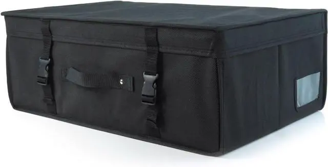 Main image of HANGERWORLD Black Wedding Dress Storage Box for Bridal Gown Preservation, Size Medium, Acid Free Storage Box including Archival Acid Free Tissue Paper, Hand Luggage Size for Travel
