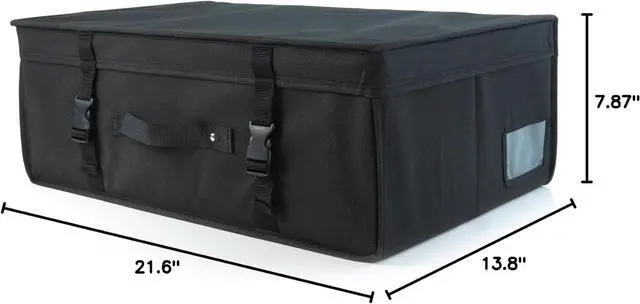 Alt view image 7 of 7 - HANGERWORLD Black Wedding Dress Storage Box for Bridal Gown Preservation, Size Medium, Acid Free Storage Box including Archival Acid Free Tissue Paper, Hand Luggage Size for Travel