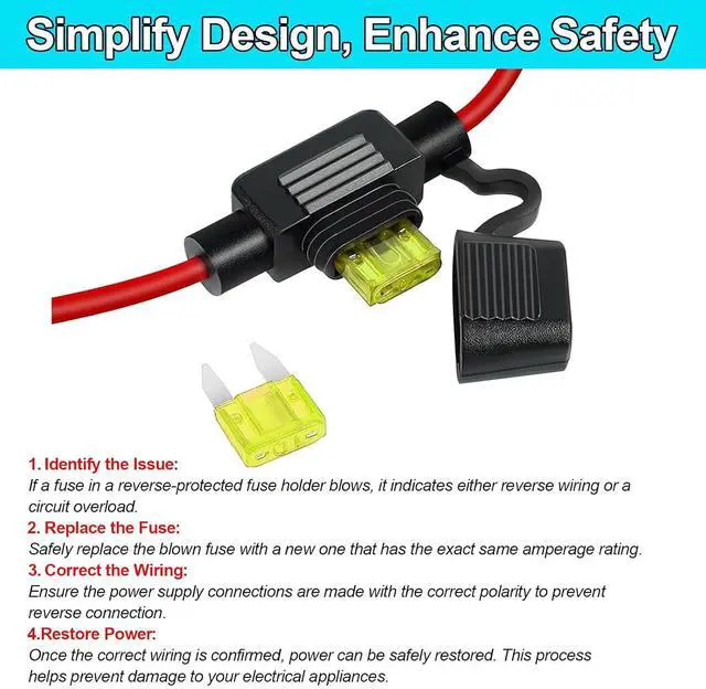 Alt view image 3 of 7 - 30A 360W DC 36V/48V to 12V Voltage Converter with Fuse - Waterproof Step Down Regulator Buck Reducer Power Transformer for Golf Cart - DC 36V/48V to 12V 30A