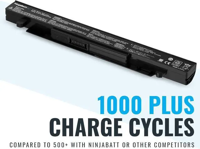 Alt view image 6 of 7 - NinjaBatt Pro Battery for Asus A41-X550A A41-X550 R510C X550C X550L X550J R510L X550CA X552E X550V K550L F550V X550A P550C X550EA X550D R510 X550VX F550C - Premium Cells [4 Cells/2600mAh/44Wh]