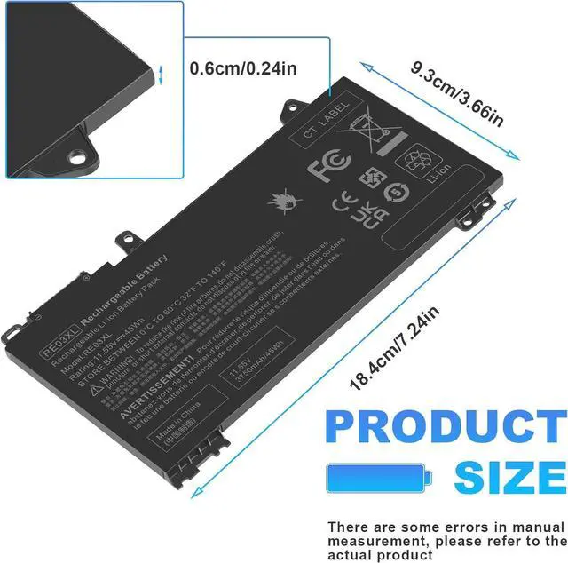 Alt view image 2 of 7 - Fancy Buying RE03XL L32656-005 Laptop Battery for HP ProBook 430 440 445 450 455R G6 G7 Series ZHAN 66 Pro 13 14 15 G2 G3 Series L32407-AC1 L32407-2B1 L32407-541 HSTNN-OB1C HSTNN-UB7R HSTNN-DB9A
