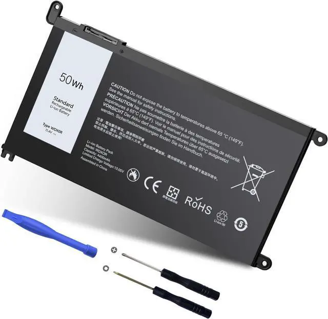 Main image of Upgraded 50Wh WDX0R Laptop Battery Replacement for Dell Inspiron 13 15 5000 7000 Series 5378 7378 5570 7573 7579 Latitude 3500 3580 WDXOR P69G 3CRH3 P58F and More